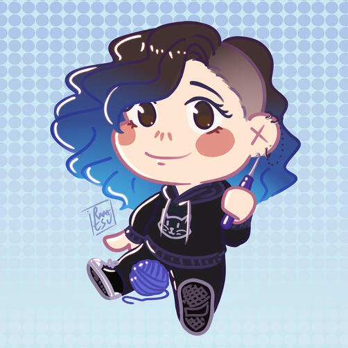 Mini Chibi Sentado